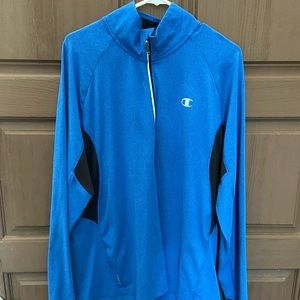 Blue and black Champion sweat suit jacket